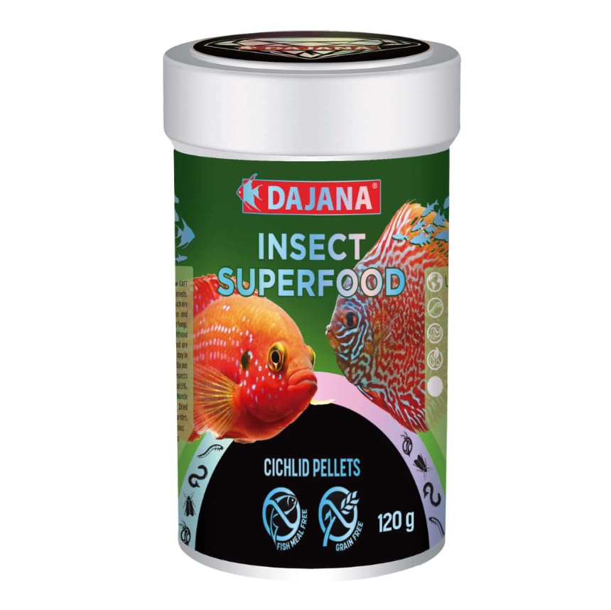 Pellet per Ciclidi Onnivori Insect Superfood Dajana 250ml: Nutrizione Completa con Insetti