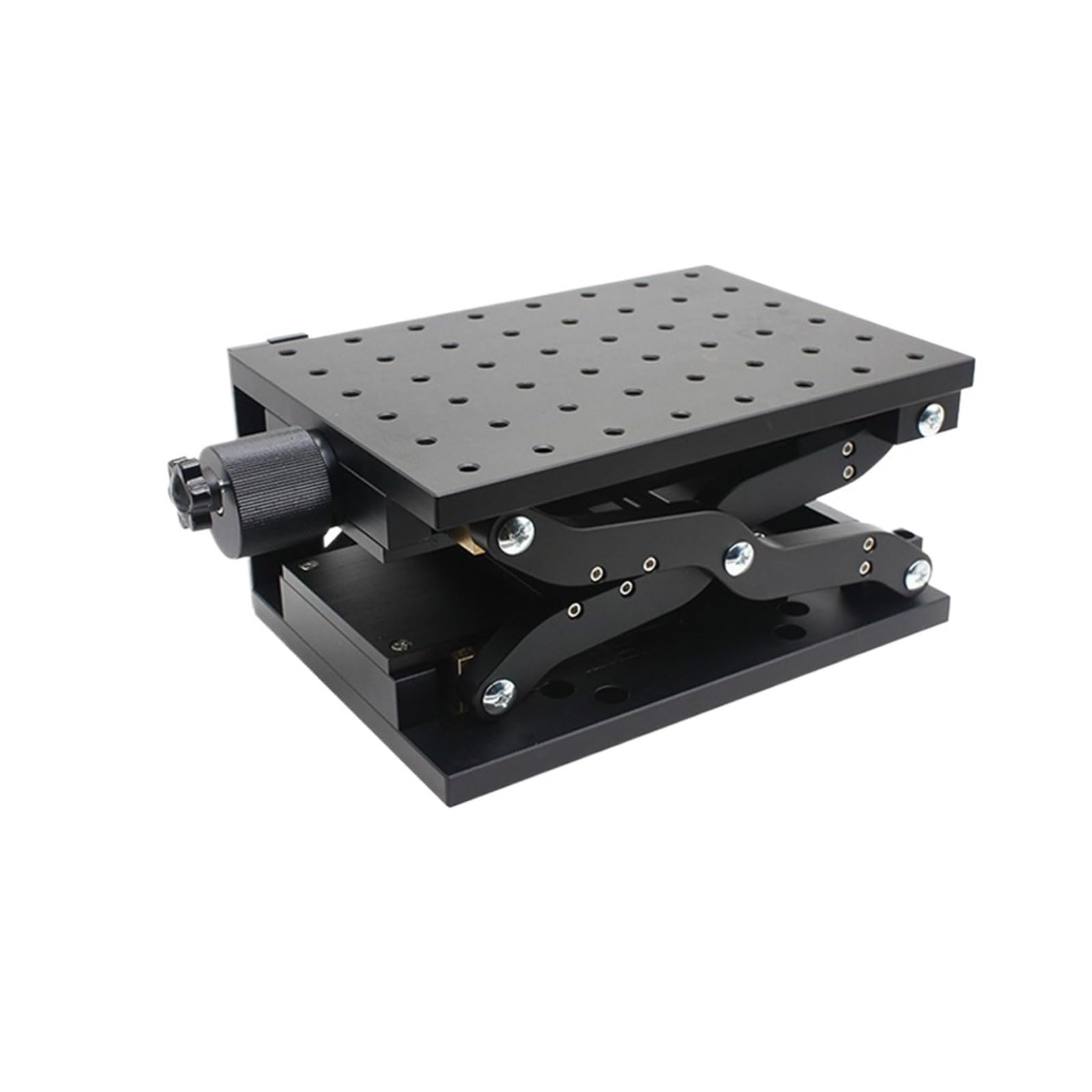 IGNVXMGKP Z Axis Manual Sliding Table Vertical Lifting Platform Linear Stage Displacement Platform 120 * 80 210 * 150mm HTZ120 HTZ210(HTZ120 60mm Stroke)