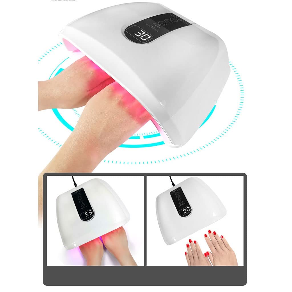 SYALEO Lampada Unghie Asciugatrice Lampada for Unghie Professionale for Unghie Strumenti for Unghie 96W Nail Dryer Gel Polish Light Nail Art Phototherapy Lampada Purtroso in rapido chiodo in Casa
