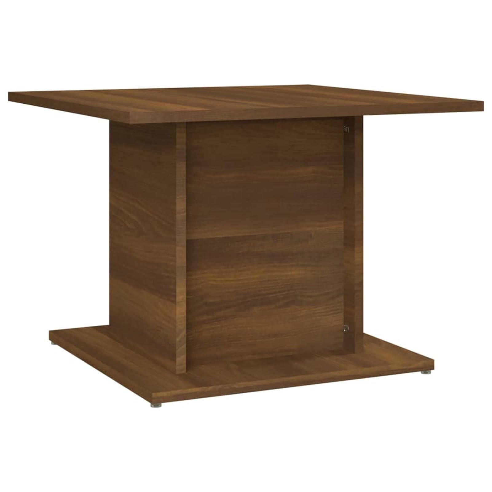 Homgoday Tavolino da caffè in rovere marrone, 55,5 x 55,5 x 40 cm, tavolino da tè per soggiorno, sala d'accoglienza degli ospiti, camera da letto e mobili da ufficio