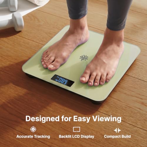 Image of Cult Active body Weighing scale, LCD display, Weight Machine, 180 Kg, Batteries included, Tempered Glass Platform, Ideal for Home Use, Yellow.