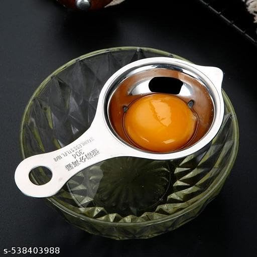 KENYS 1 pcs Egg Spoon Stainless Steel Egg White Yolk Filter Separator Cooking Tool Dishwasher Safe Chef Kitchen Gadget. 1