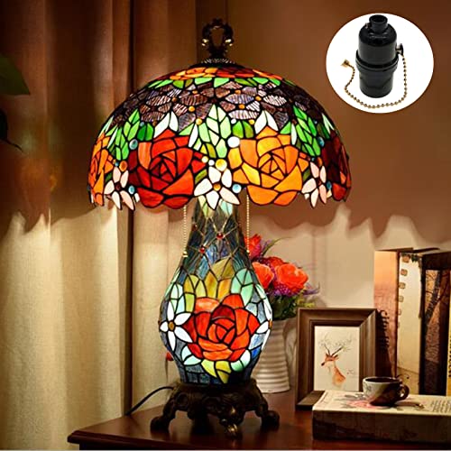 Phenolic Medium Base Light Socket With Pull Chain Switch,3 Pack Twdrtdd Black Period Style E26 E27 Edison Retro Pendant Lamp Holder (1/8 Ip Thread Cap) #TOP4