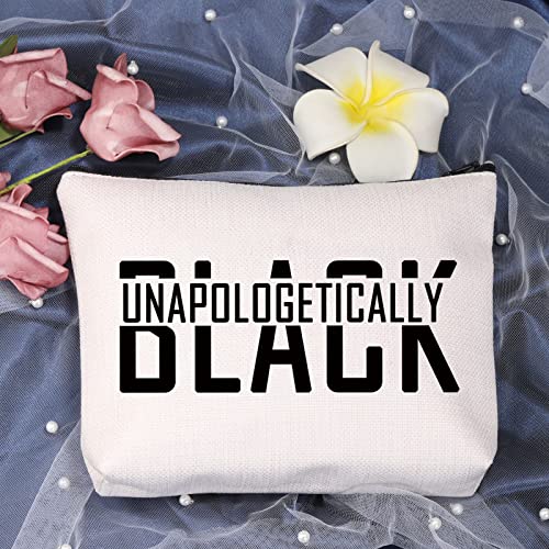 LEVLO Unapologetically Black Makeup Bags African People With Melanin Black Pride Gift For Educated African American Woman Christmas Gift(Unapologetically Black) - Image 7