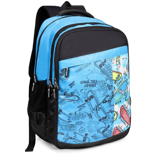 Image of VISMIINTREND School Bags for Girls & Boys 11-12, 13-14 Years, 12+ Years Old, Water Resistant, Laptop Casual Travel College School Backpack for Boys /Girls | Birthday /Rakhi Gifts