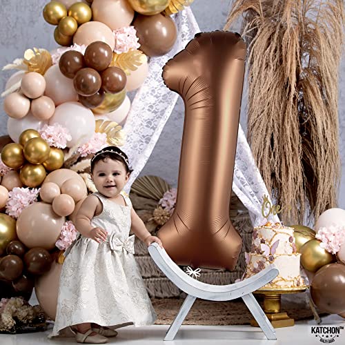 Image of KatchOn Number 1 Balloon For 1st Birthday Decorations, 40 Inch