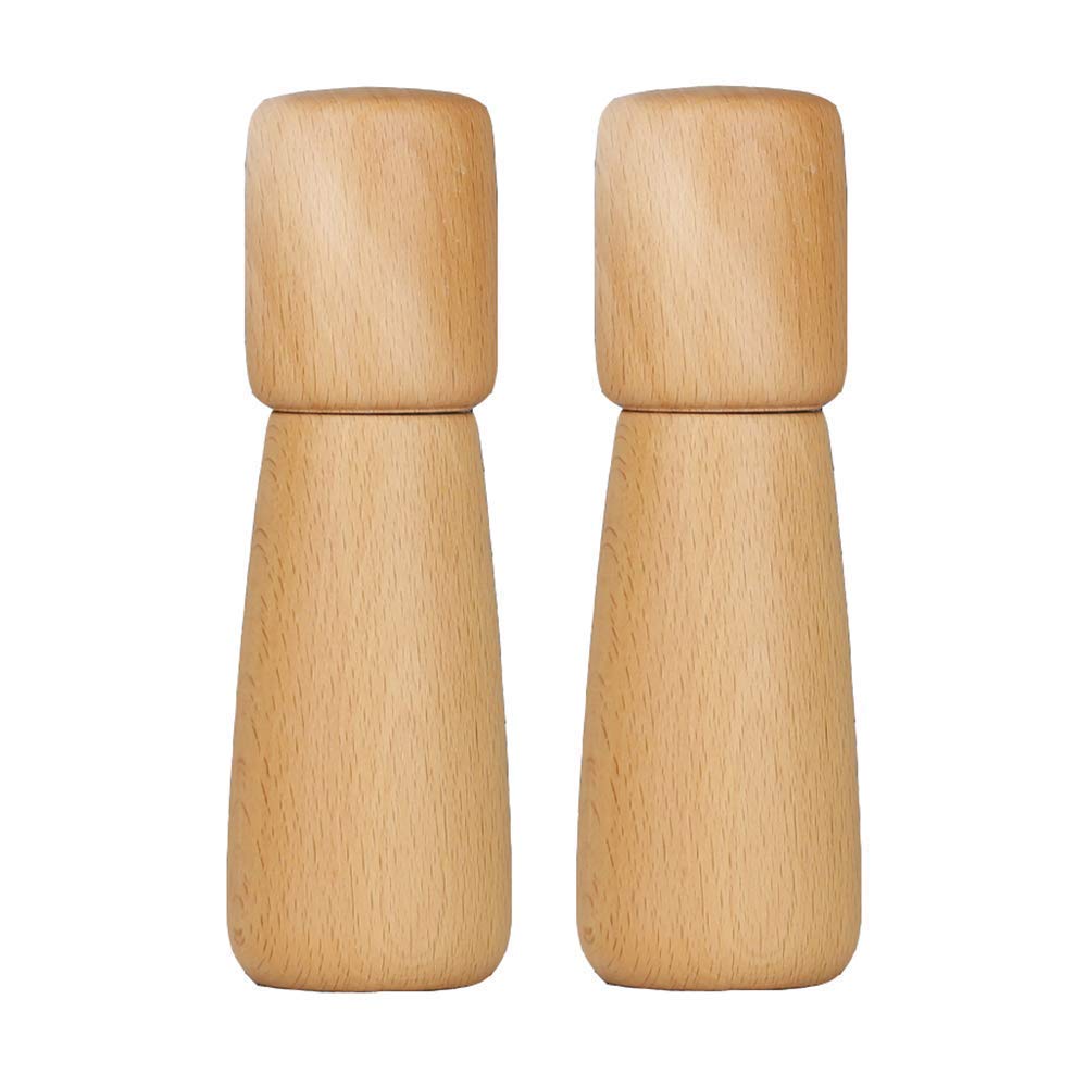 Drewniane młynki do soli i pieprzu Zestawy młynków Młynki do przypraw Ręczny shaker Mocny regulowany ceramiczny rdzeń Shakery do przypraw.