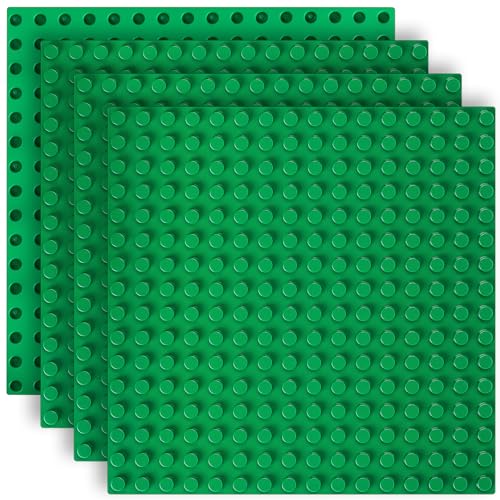4 STK Bauplatte Kompatibel mit Lego Duplo Platten, 25x25cm Grundplatte...