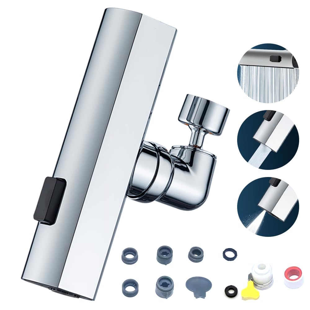 See full amazon price history chart for XITAO Kitchen Faucet Head Replacement, 3-Function Kitchen Sink Spray Nozzle with 6 Adapters, 360° Swivel Anti -Splash Water Saving Kitchen Waterfall Faucet Aerator, Faucet Replacement Accessories XITAO Kitchen Faucet Head Replacement, 3-Function Kitchen Sink Spray Nozzle with 6 Adapters, 360° Swivel Anti -Splash Water Saving Kitchen Waterfall Faucet Aerator, Faucet Replacement Accessories (B0CJ2ZTZKQ) Amazon Price History, Amazon Price Tracker