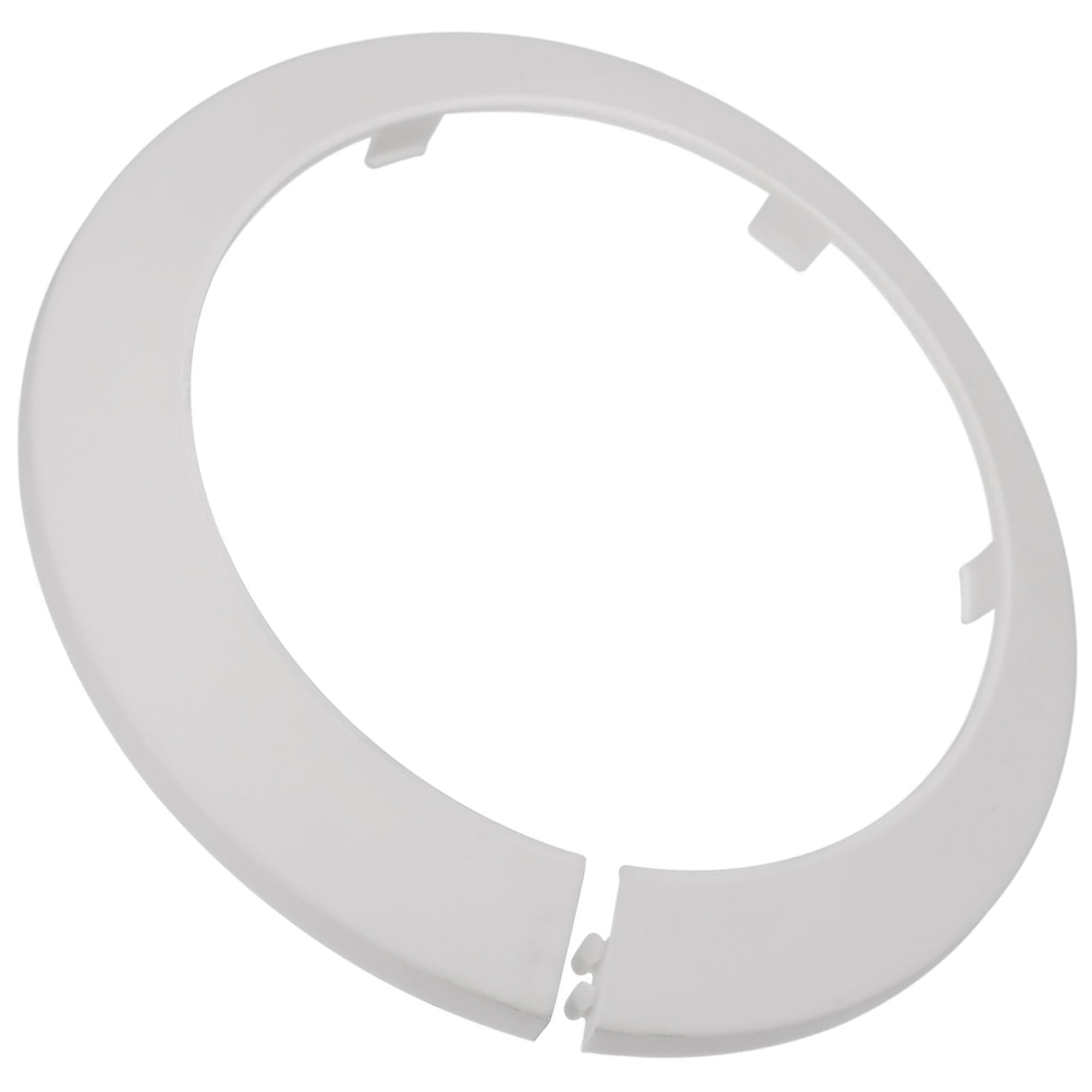 TOP-VIGOR 4pcs 110mm Pipe Cover Decoration, Click-in PP Plastic Escutcheon Pipe Collar for Water Pipe Drain Line