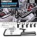 EZ-EFI 304147 Throttle Cable Mount Kits For 4150 Carburetor Throttle Cable Mount Bracket Steel Black Adjustable for Automatic Transmission TV Cables for GM 700R4 Transfer (304147)