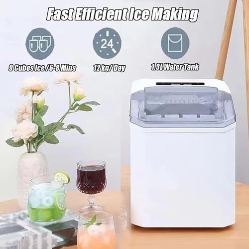Fabricadora de hielo eléctrica portátil 12KG/24H miniatura 2