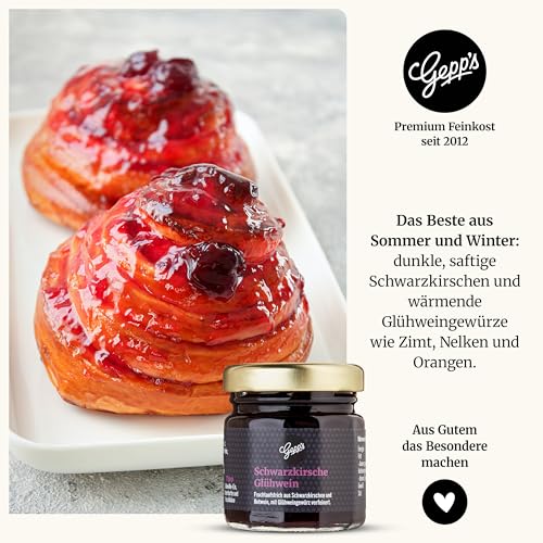 Gepp's Feinkost Weihnachts-Geschenk Frohes Fest I Mini 5er Geschenkset Weihnachten mit köstlichen Delikatessen I Mit Glühwein Gewürz, Fruchtaufstrich, Bruschetta-Dip & Sauce in Winter-Editionen