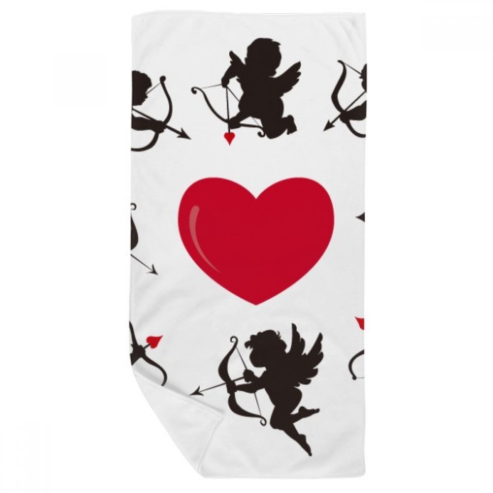 Serviette de Bain Doux Cupidon Ange Rouge pour Votre Routine Beauté