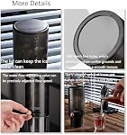 Ice Drip Coffee Maker, Cold Brew Coffee Maker, High Boron Glass Coffee Pot with Coffee Paper Filters for Home Office 400ml Cold Brew Pots, Fine 400 Mesh, Adjustable Water Flow