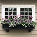 Mayne Nantucket 4-Foot Window Box – Self-Watering, Weather-Resistant Planter for Flowers – Durable Design for Outdoor Use, Perfect for Windows