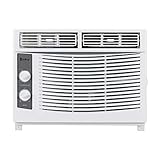 5000 BTU Window Air Conditioner, Energy Saving AC Unit with Knob Control, Ideal for Rooms up to 150 Square Feet, 110V/60Hz, White