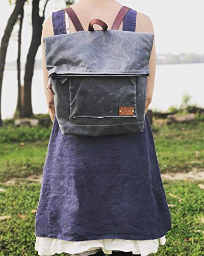 waxed canvas backpack amazon