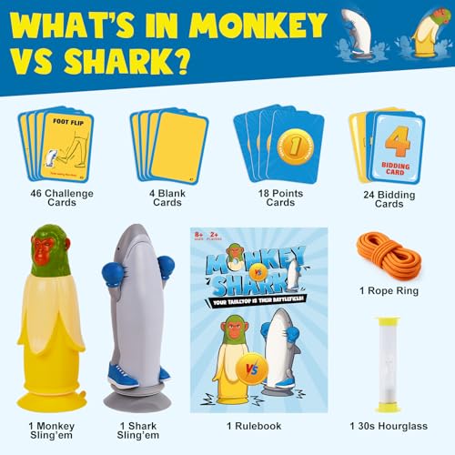 Broytain Monkey vs Shark Party Game miniatura 6