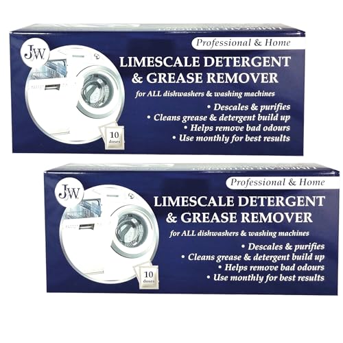 JYW 2 x le calcaire et dissolvant de détergent pour machines à laver et lave-vaisselle 10 Applications, 10 mois d'approvisionnement.