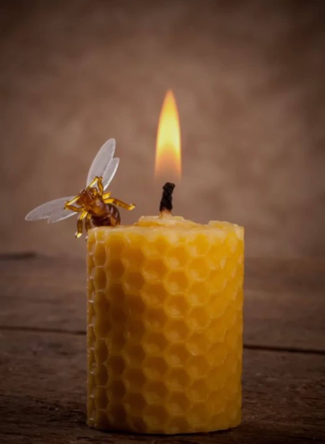 Candele al miele d'api 8 pezzi, cera d'api pura 100% spagnola, candele fatte a mano in provenienza spagnola, (8 candele 10 x 2,2 cm circa) Rituali giorno 11 e 22, 100% Artigianato SENZA PARAFFINA