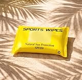 Sports Wipes - Moisturizer SPF 50, Biodegradable,...