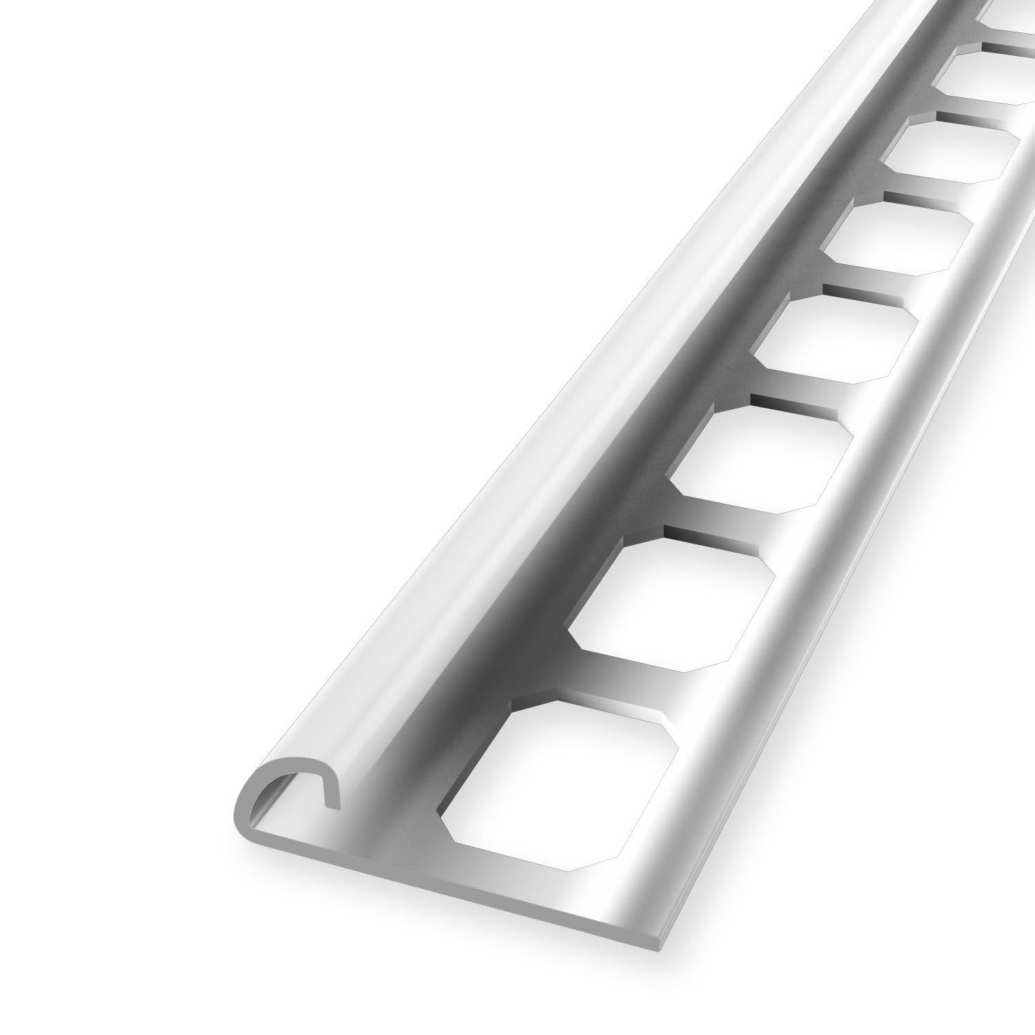 Profil de carrelage 8 mm inox pour éliminer les angles coupants de vos murs