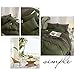 AMWAN Army Green Duvet Cover Full Size Bedding Set Modern Soft 3 Pieces, 1 Forest Green Duvet Cover 80”x90” with 2 Pillowcases