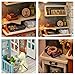 Flever Dollhouse Miniature DIY House Kit Creative Room with Furniture for Romantic Artwork Gift (Forest Time)