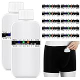 Jiuguva 13 Pcs Urine Test Complete Kit Includes 1 Lining Pocket Boxer Briefs 2 Portable Empty Urine Temperature Bottle 10 Adhesive Temperature Strips(Large)