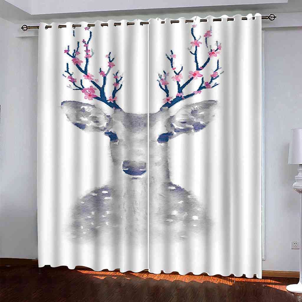 Rideaux occultants rideau de salon chambre enfant polyester isolant phonique thermique 3D