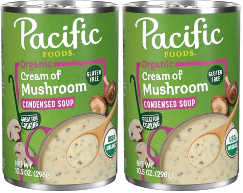 Image of Pacific Foods Organic Cream of Mushroom Soup, 10.5 oz Can (Pack of 2)