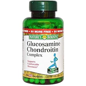 Nature’s Bounty Glucosamine Chondroitin Complex, 110 Capsules (Pack of 2)