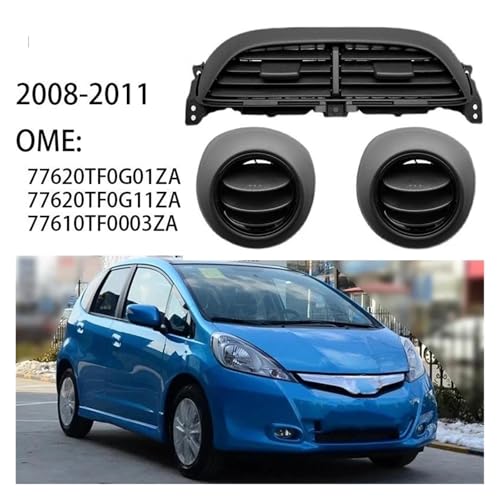 Grille double évent d'air climatisation Fit 2008-2011 buse ventilation centrale OEM - 3