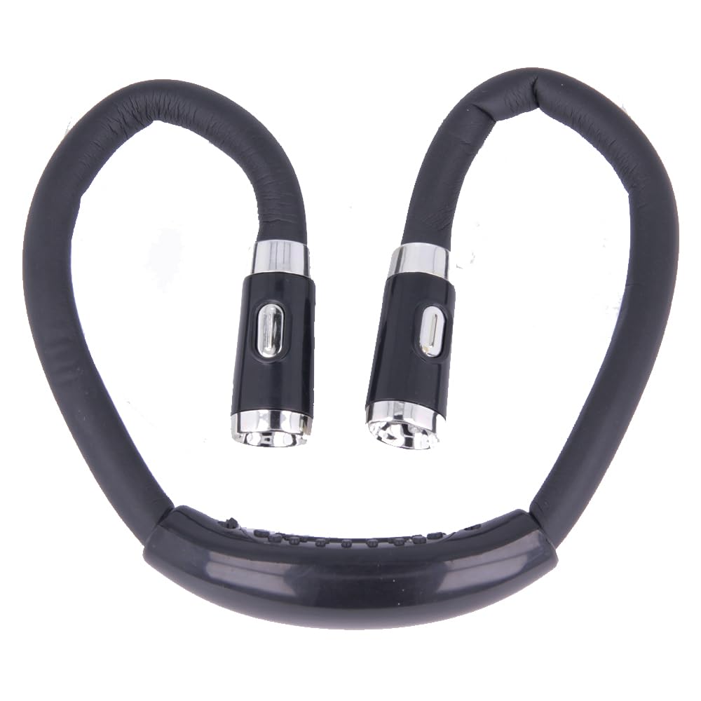 REY Luz LED Flexible Ajustable para Lectura, Trabajo... Manos Libres para Colgar en el Cuello, Negro