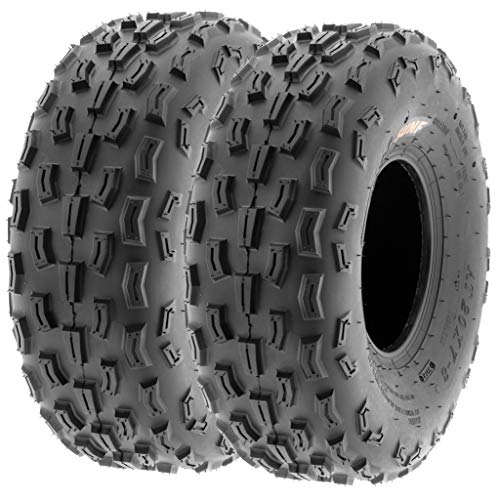 Pair of 2 SunF A029 ATV UTV 20x7-8 20x7x8 Track XC Knobby Tires 6 PR Tubeless