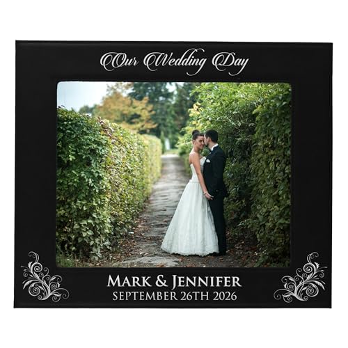 My Personal Memories, Personalized Wedding Gift Picture Frame - Custom Engraved Newlywed Photo Gifts...
