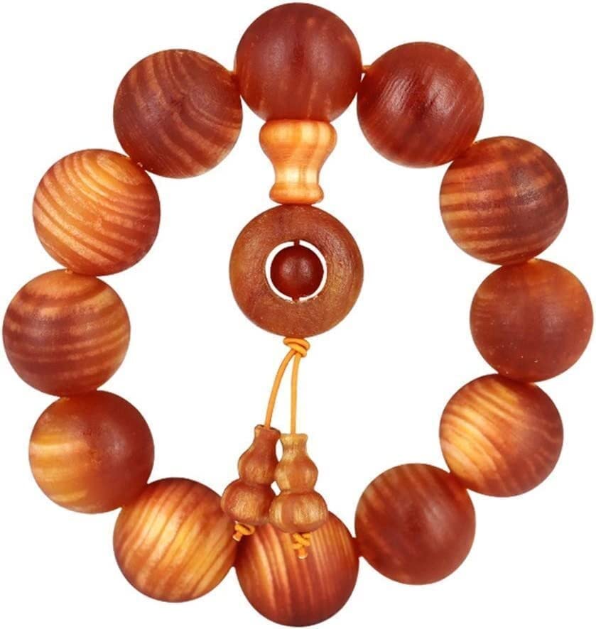 Perles de prière en bois collier tibétain cadeau spirituel pour homme et femme