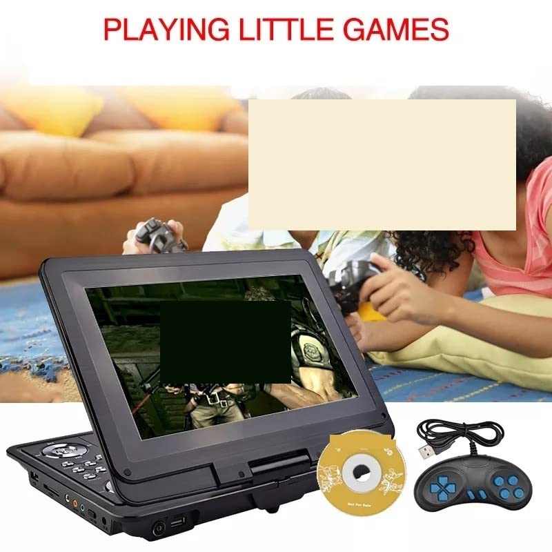 Reproductor de DVD 13 Pulgadas, HD, portátil, móvil, Digital, Reproductor Multimedia, TV, EVD, Radio, Tarjeta SD, Disco U para Coche y niños