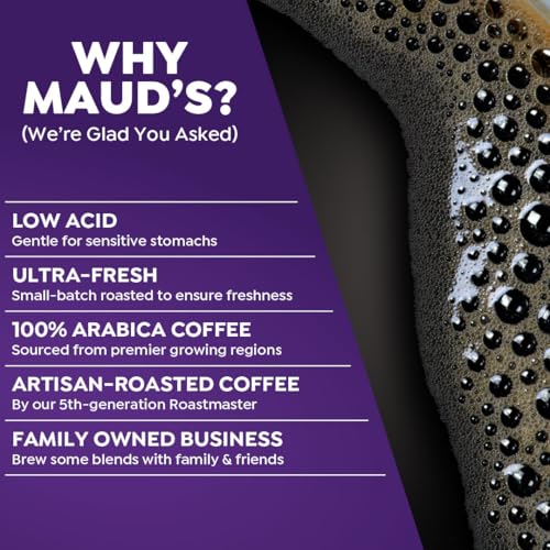 Image of Maud's Vanilla Ube Flavored Medium Roast Coffee Pods, 18ct | Medium Roast Flavored Coffee in Single Serve Pods - Compatible with Keurig Coffee Makers