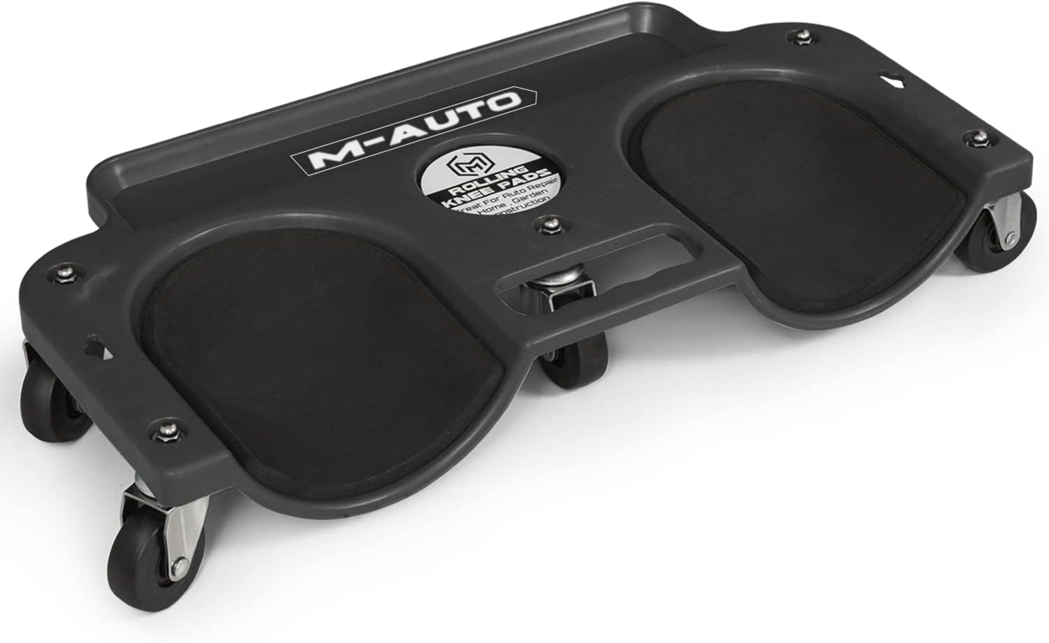 MAUTO Rolling Knee Creeper Durable Knee Pads with Full 360 Degree Turn Casters and Tool Tray