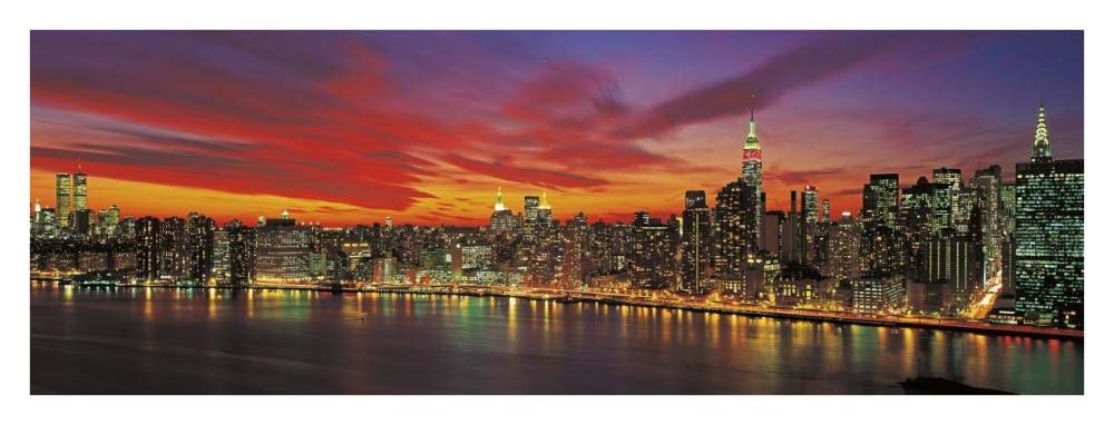Coucher de Soleil sur New York (détail)-Paper Art-38"x14"