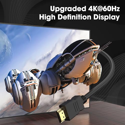 Image of PremiumAV 3 Meter High-Speed HDMI Cable - Supports 3D & 4K, Compatible with Laptop, Computer, Gaming Console, TV, Set Top Box, Black