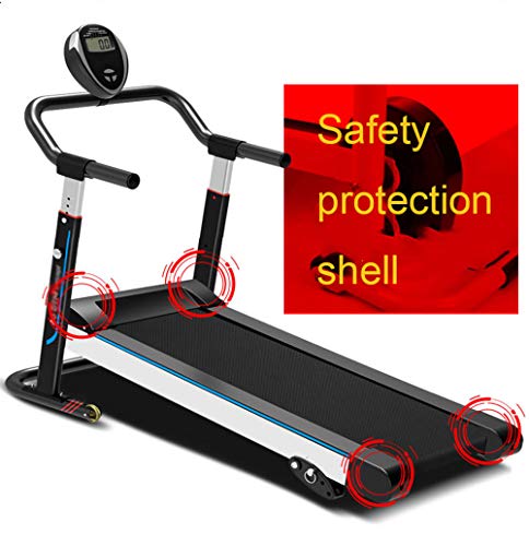 Image of Household Small Treadmill Foldable Treadmill Walking Machine, Ultra-Quiet Fitness Aerobic Sports Equipment Adjustable Height Slope Adjustment,Pink