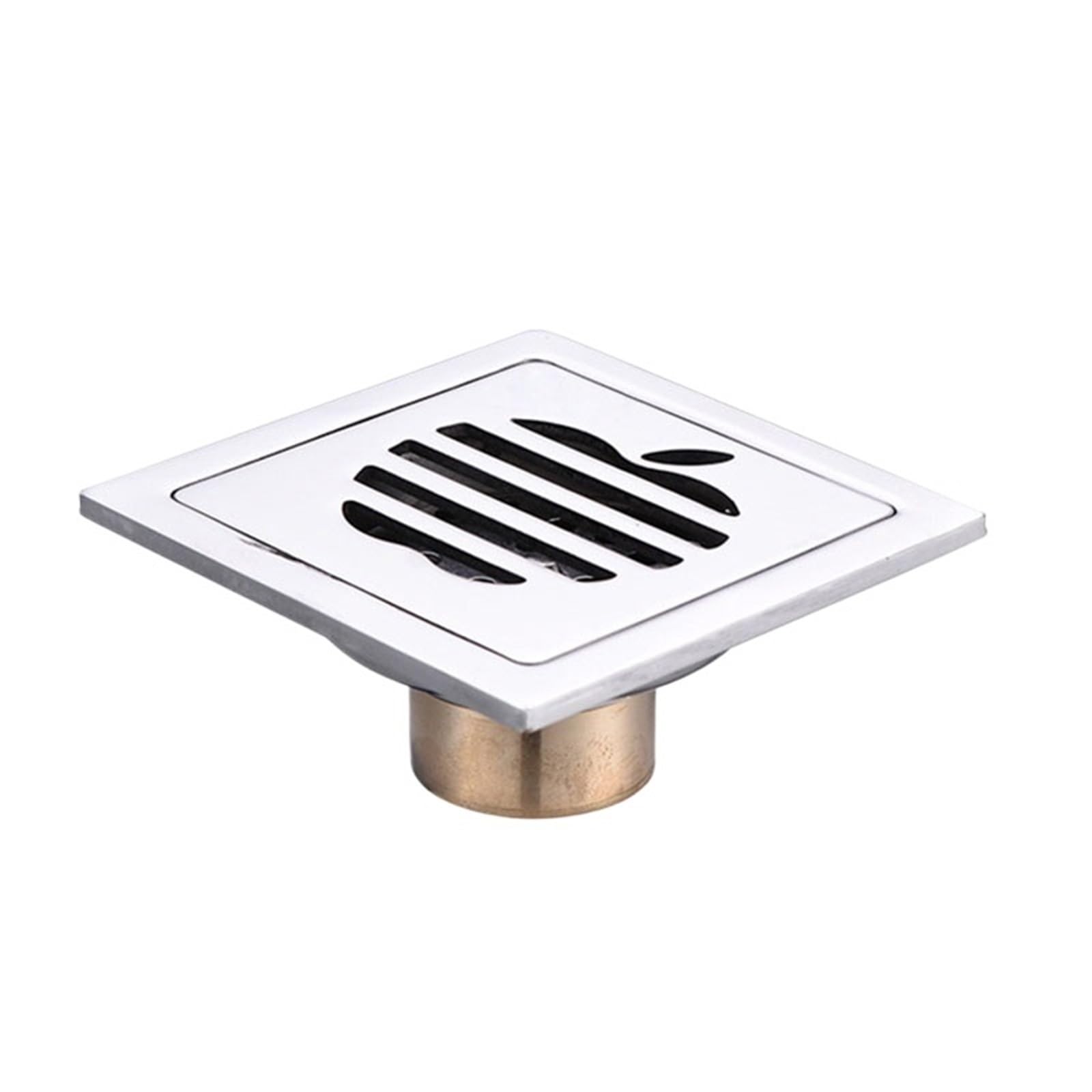 Drain de douche 10x10cm en acier inoxydable pour bonde de salle de bain et cuisine