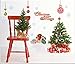 LAPOND Christmas Wall Decals Window Stickers Santa Claus Removable Christmas Tree DIY Wall Window Door Mural Shop Decal Sticker for Holiday and Party(2 PCS)