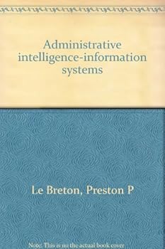 Paperback Administrative intelligence-information systems Book