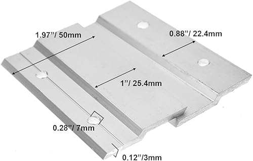 Miniatura 2 de BIGTEDDY - Kit de accesorios para colgar cuadros de 4 pulgadas, clips de aluminio en Z para colgar fotos, estante de fotos y gabinete (4 pares)