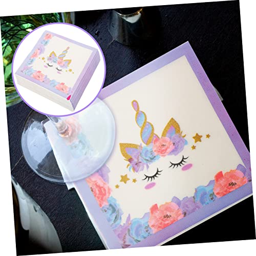 STOBOK 160 Folhas De Guardanapo De Papel Suprimentos Para Festas Infantis Decoração Do Bebê Guardana