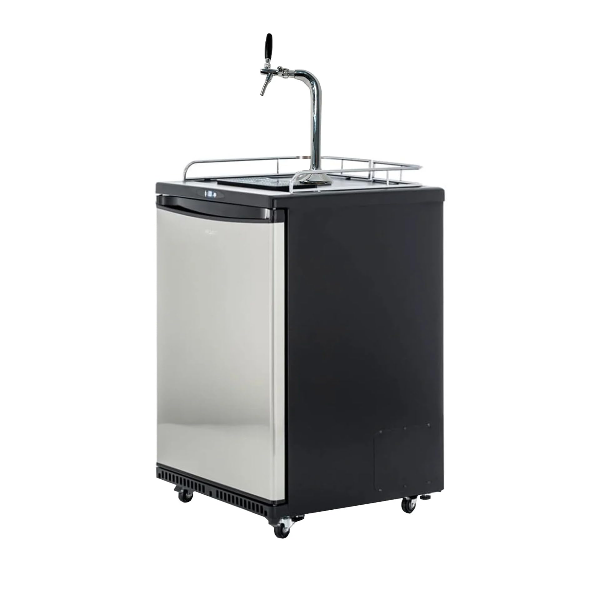 ich-zapfe Fassbierkühlschrank bis zu 50L Fässer (Bierbar) - inkl. Schanksäule Elegant und Kompensatorhahn
